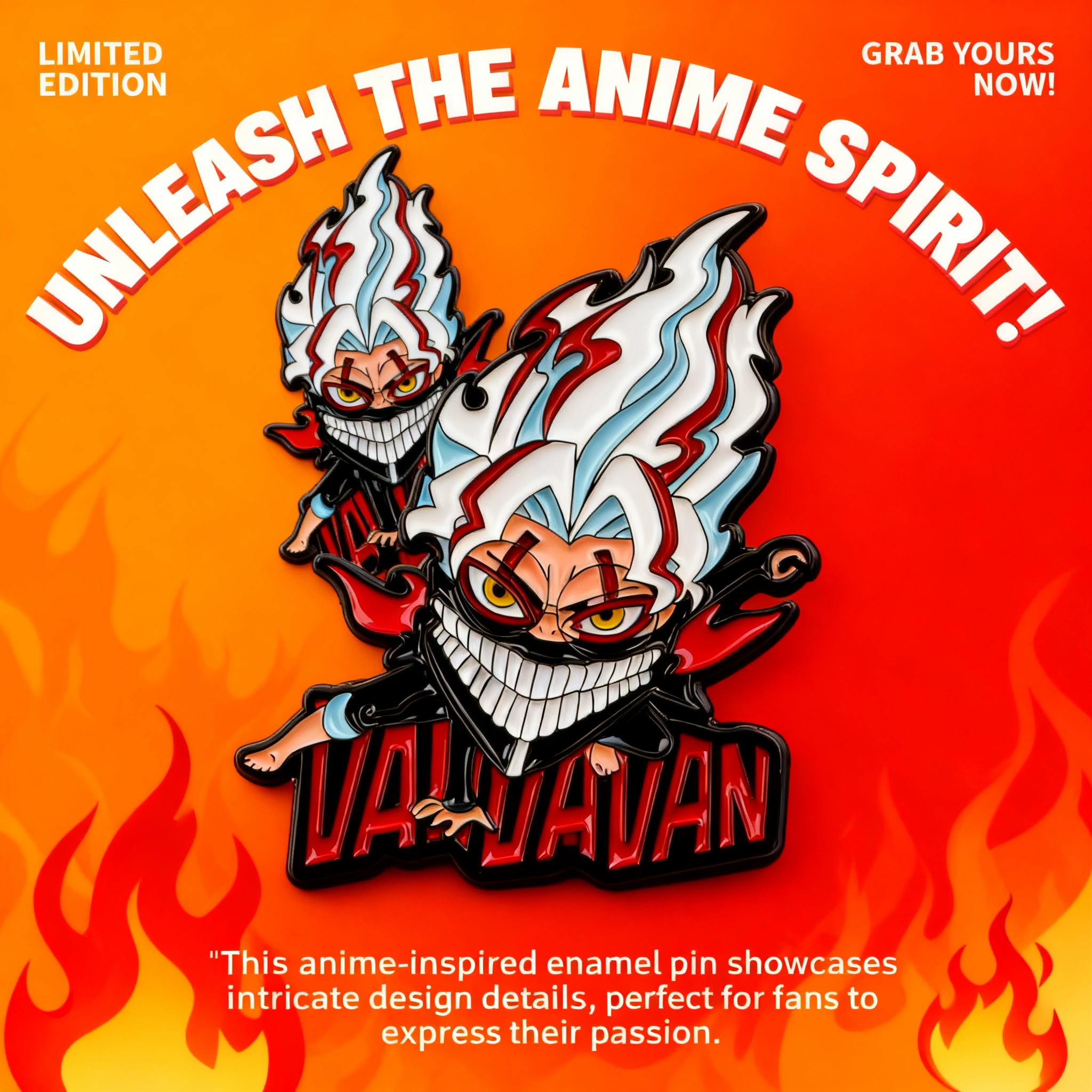 Lapel Pin Enamel - Japanese Anime Manga Enamel Pin Badges