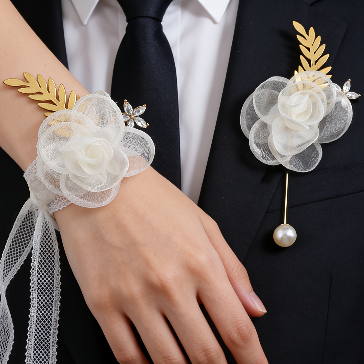 Men'S Accessories Best - 1PCS Romantic Milk Yarn Simulation Rose