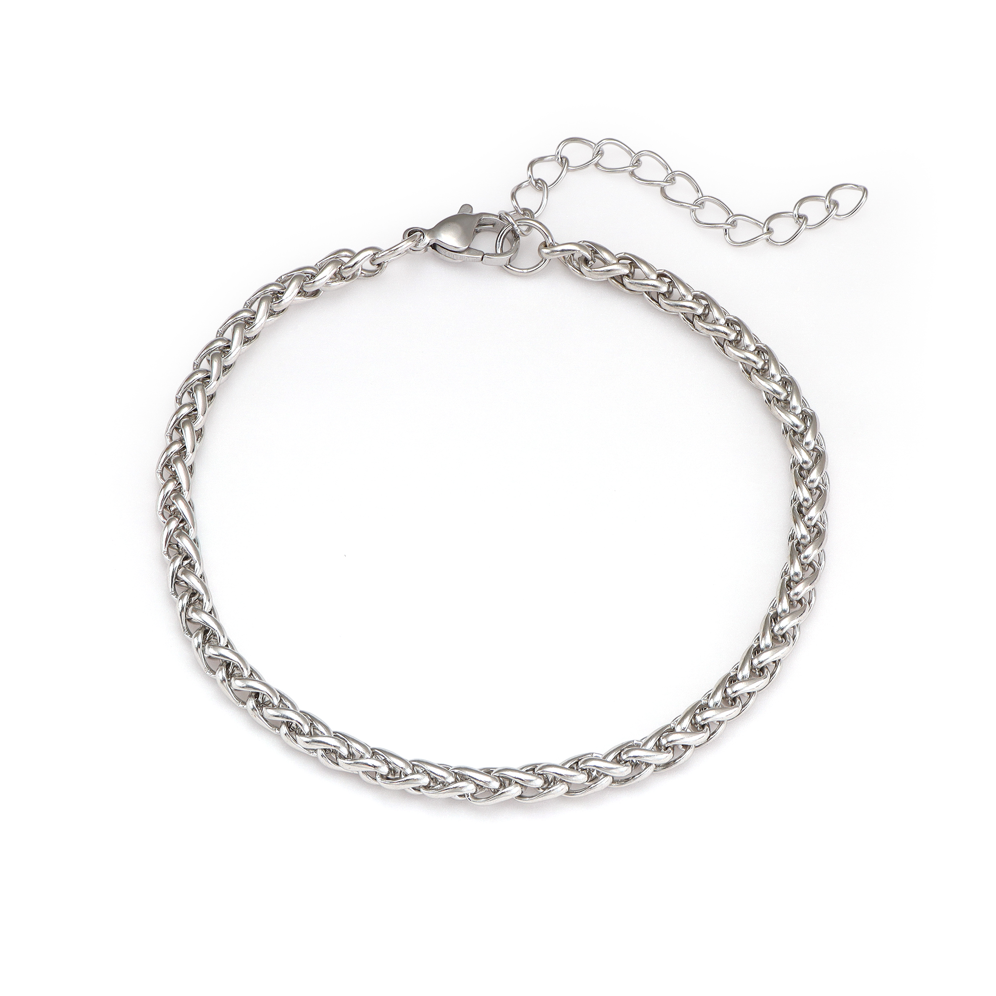 Men Accessories Singapore - adjust Unique Twisted Stainless Steel Bracelet