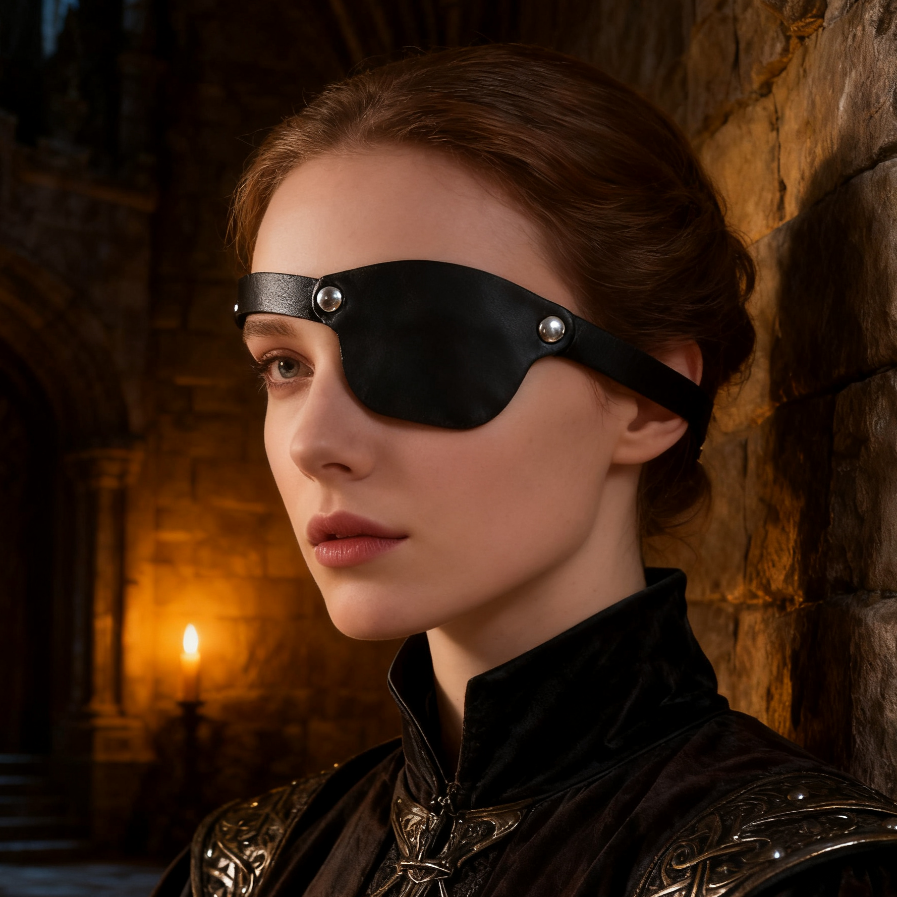 Men Accessories Style - Pirate Eye Patch Leather Eye Patch