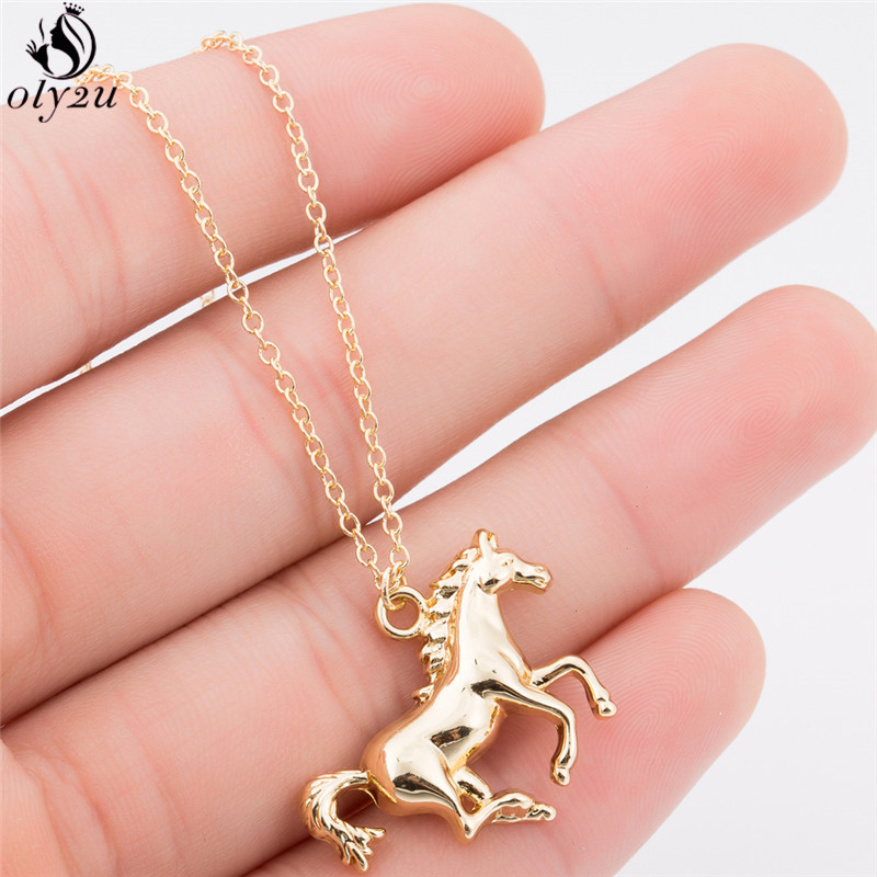 Men'S Accessories Best - Oly2u Personalize Racing Horse Pendant Necklace