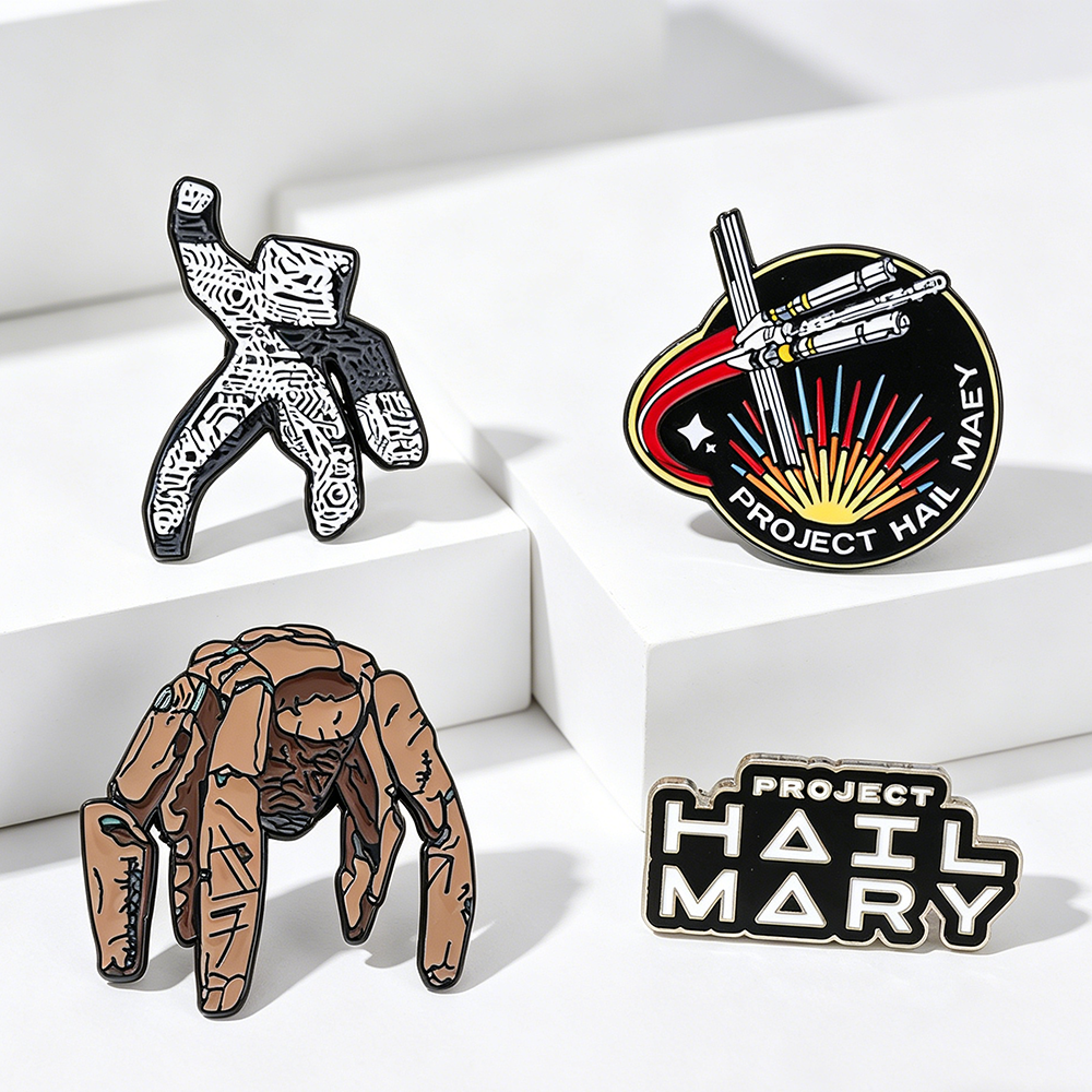 Lapel Pin Enamel - 4pc Sci-Fi Enamel Pin Set Project