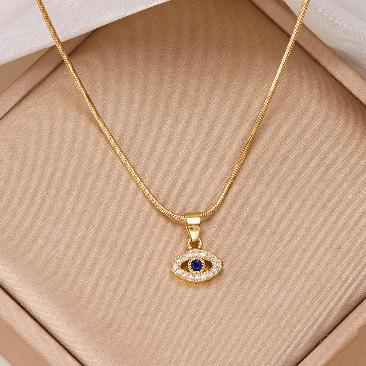 Men Accessories Aesthetic - Stainless Steel Turkish Blue Evil Eye