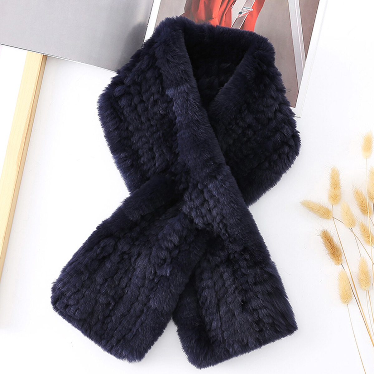 Men Accessories Sale - FEIMANYUAN Real Rabbit Fur Scarf Sale
