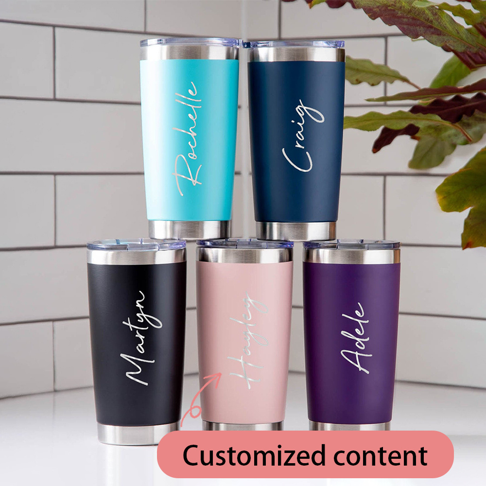 Flask Stainless Steel - Personalized stainless steel cold drink cup,