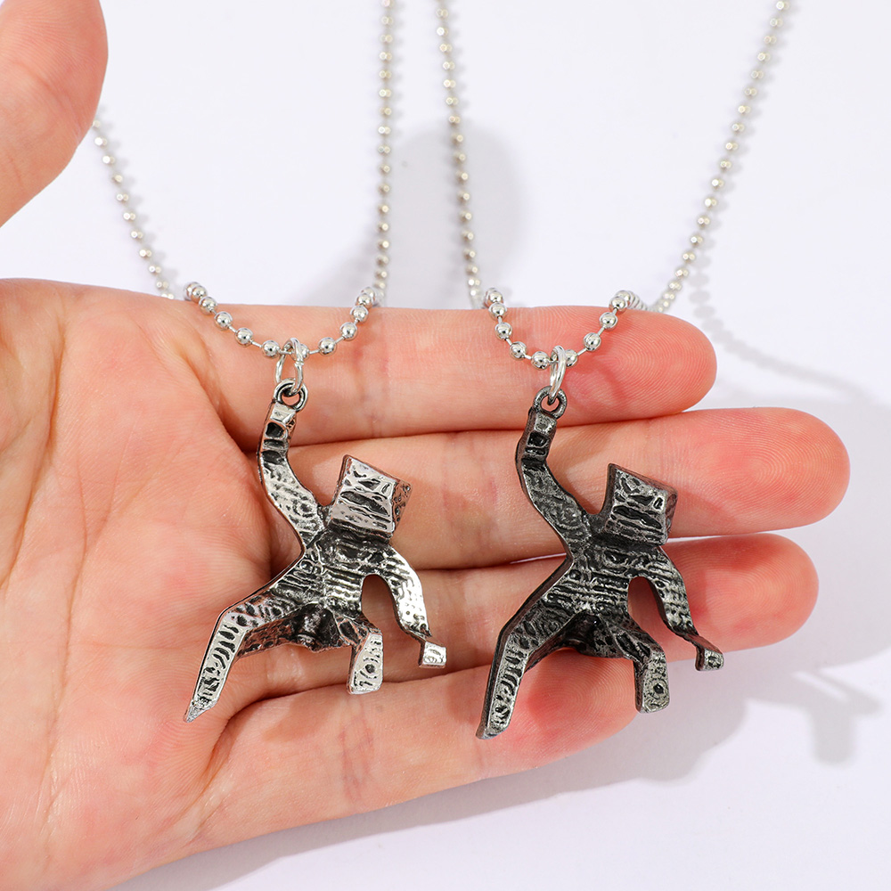 3D Xenon Rock Little Man Proje - Men Accessories Necklace avaliação e preço