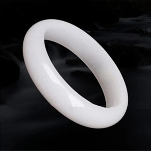Genuine Natural White Jade Ban - Men Accessories Style avaliação e preço