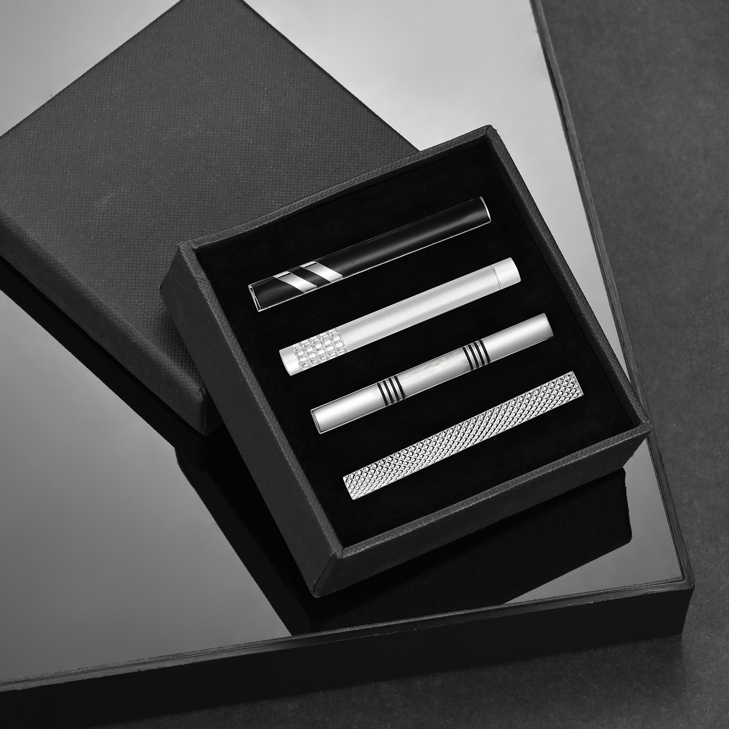 Tie Clip For Men Business Part - Cufflink Box Set avaliação e preço