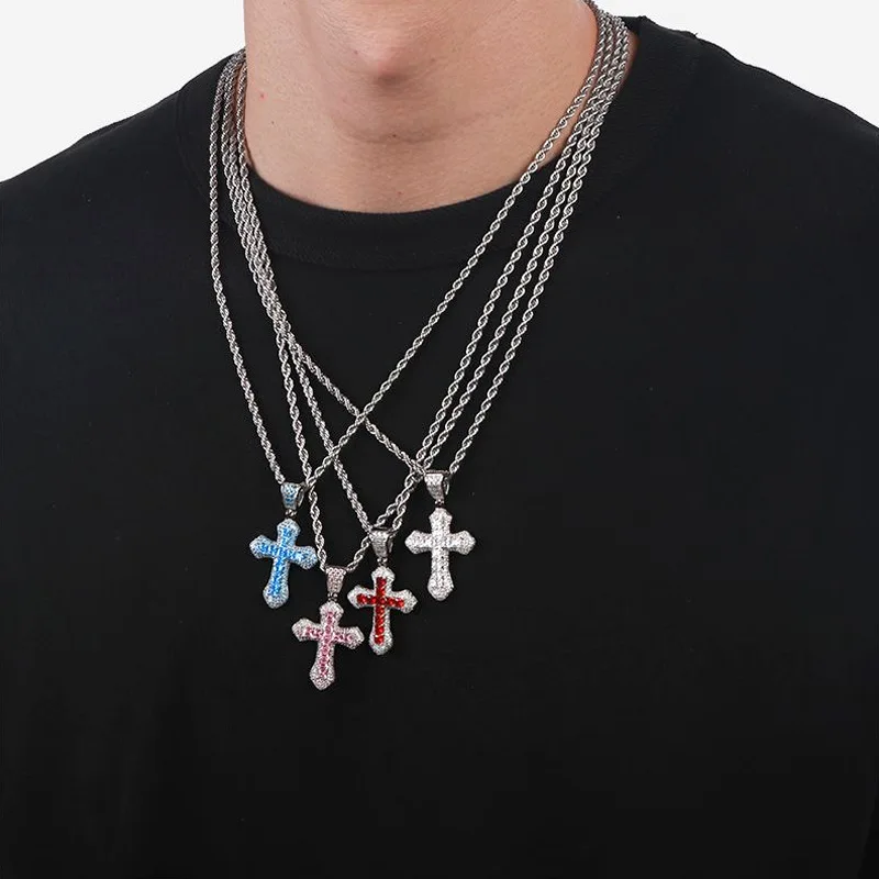 WANZHI Stainless Steel Cross P - Men Accessories Singapore avaliação e preço