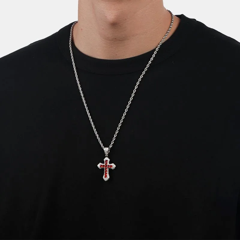 WANZHI Stainless Steel Cross P - Men Accessories Singapore avaliação e preço
