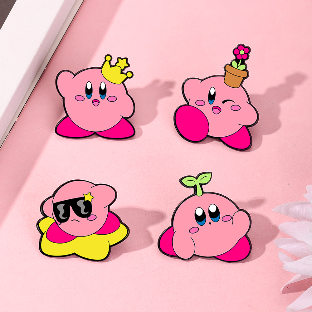 4pcs Kirby Enamel Lapel Pins S - Lapel Pin Enamel avaliação e preço