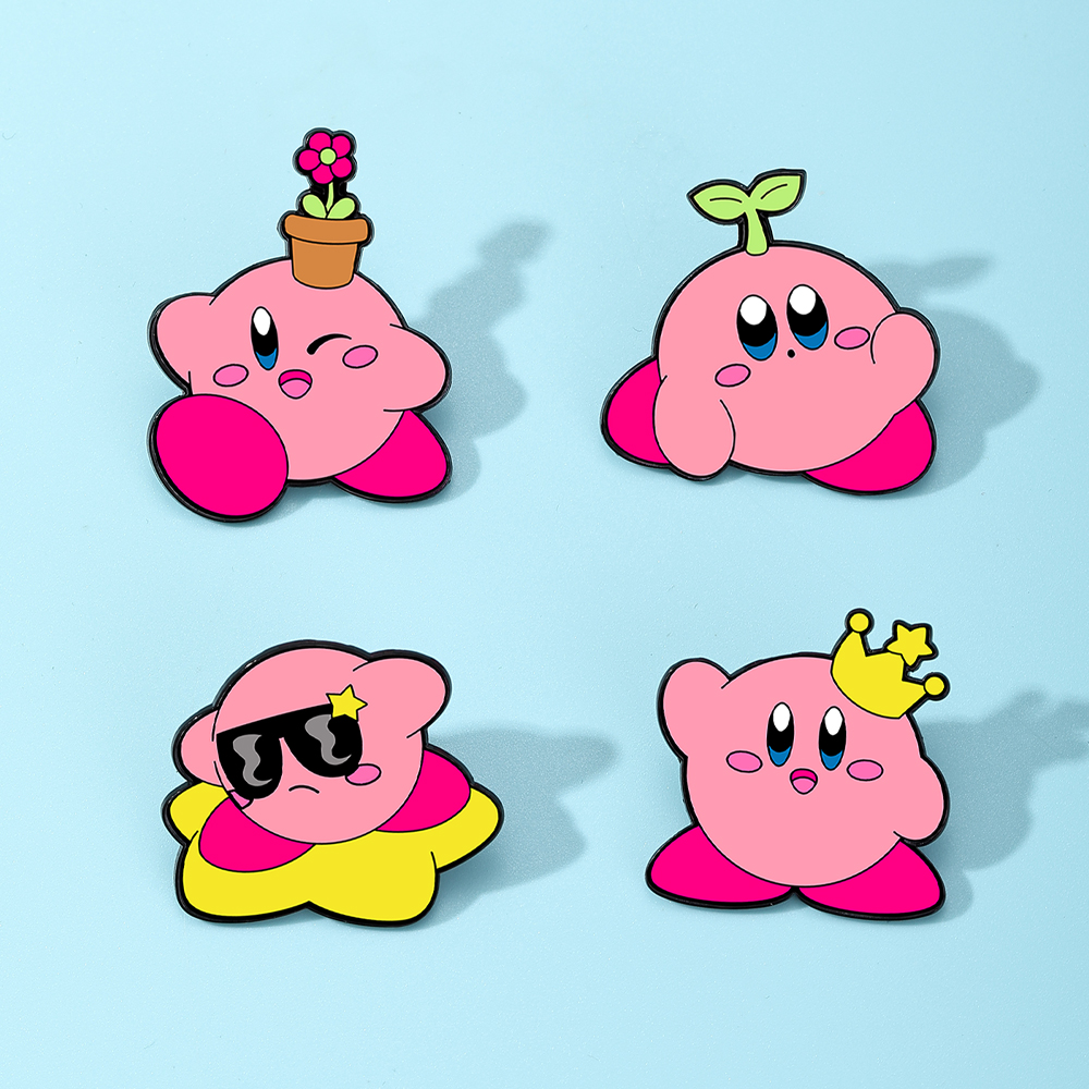 4pcs Kirby Enamel Lapel Pins S - Lapel Pin Enamel avaliação e preço
