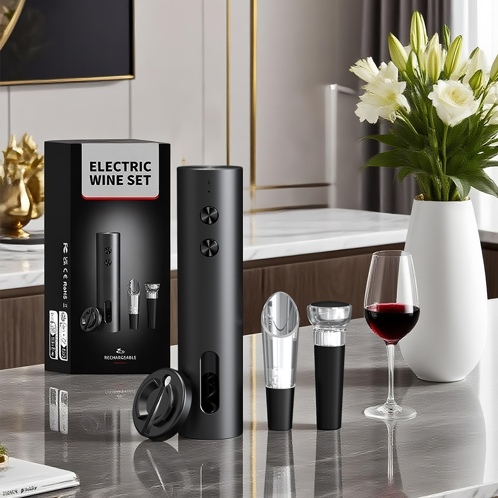 4-in-1 Electric Bottle Wine Op - Flask Stainless Steel avaliação e preço