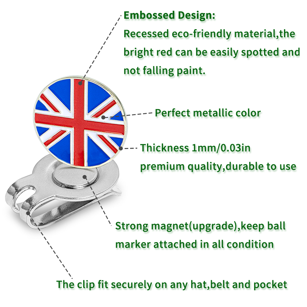 Caiton 4Pcs Golf Hat Clips Mag - Men'S Accessories Uk avaliação e preço