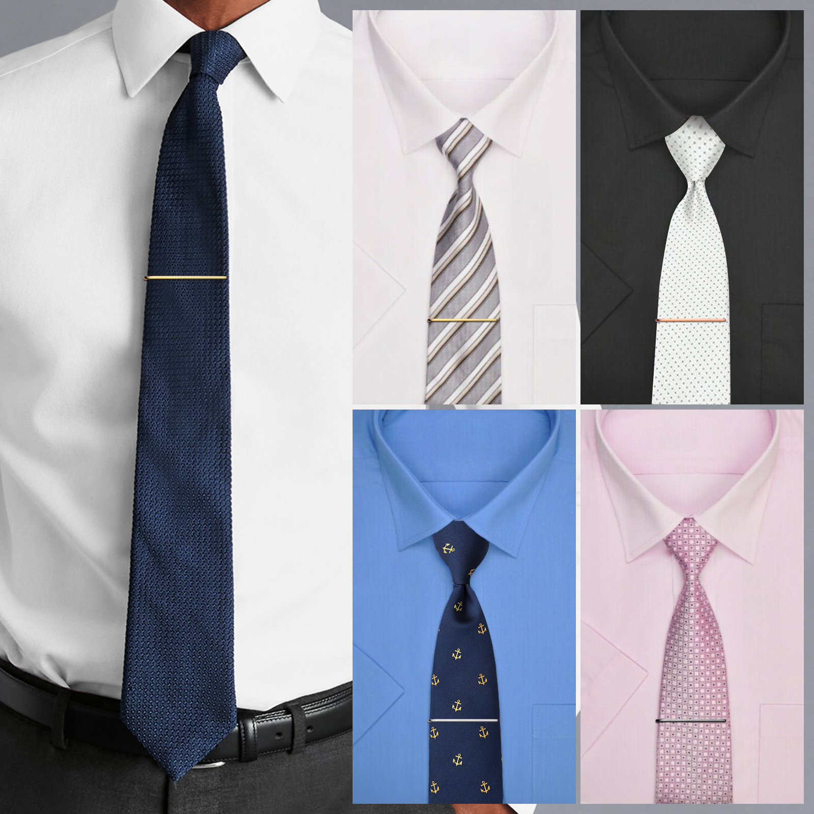 HAWSON Tie Clips for Men 4Pcs  - Cufflink Box Set avaliação e preço