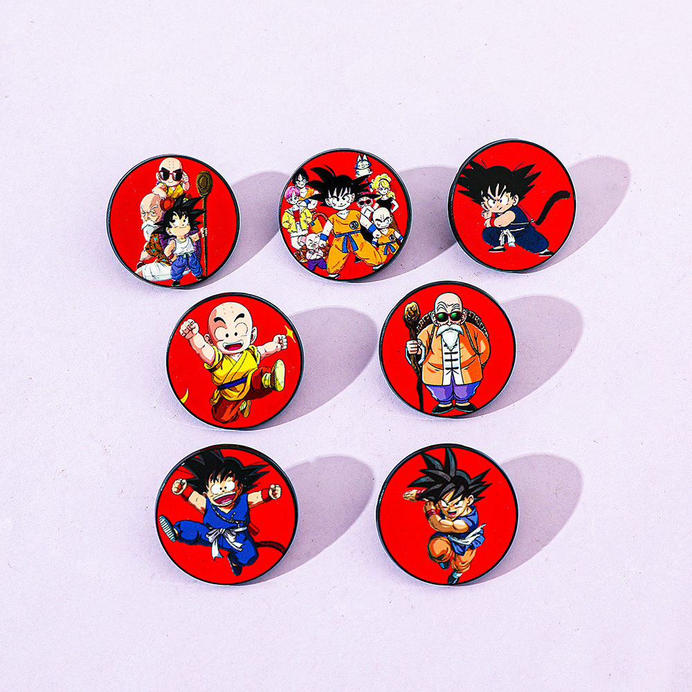 7 Pcs Funny Anime Brooch Fashi - Lapel Pin Enamel avaliação e preço