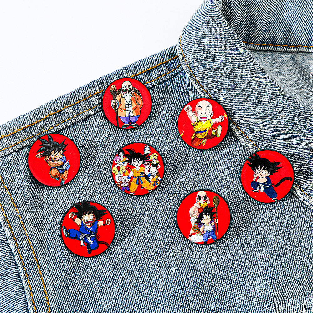 7 Pcs Funny Anime Brooch Fashi - Lapel Pin Enamel avaliação e preço