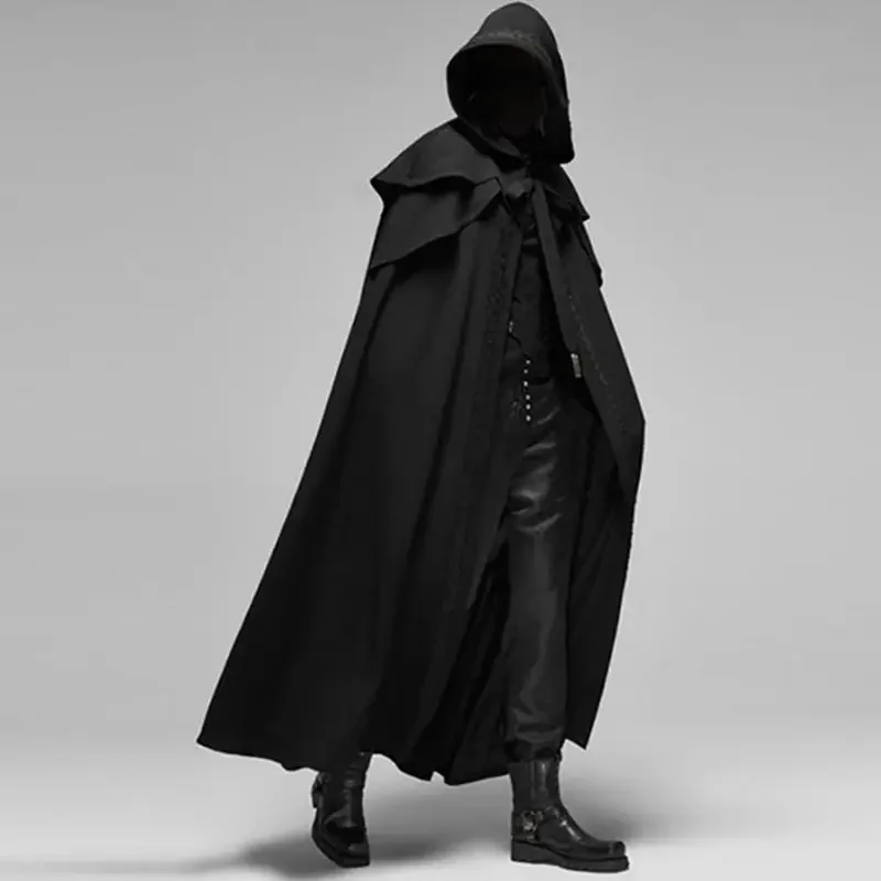 Medieval Vintage Hooded Black  - Men Accessories Style avaliação e preço