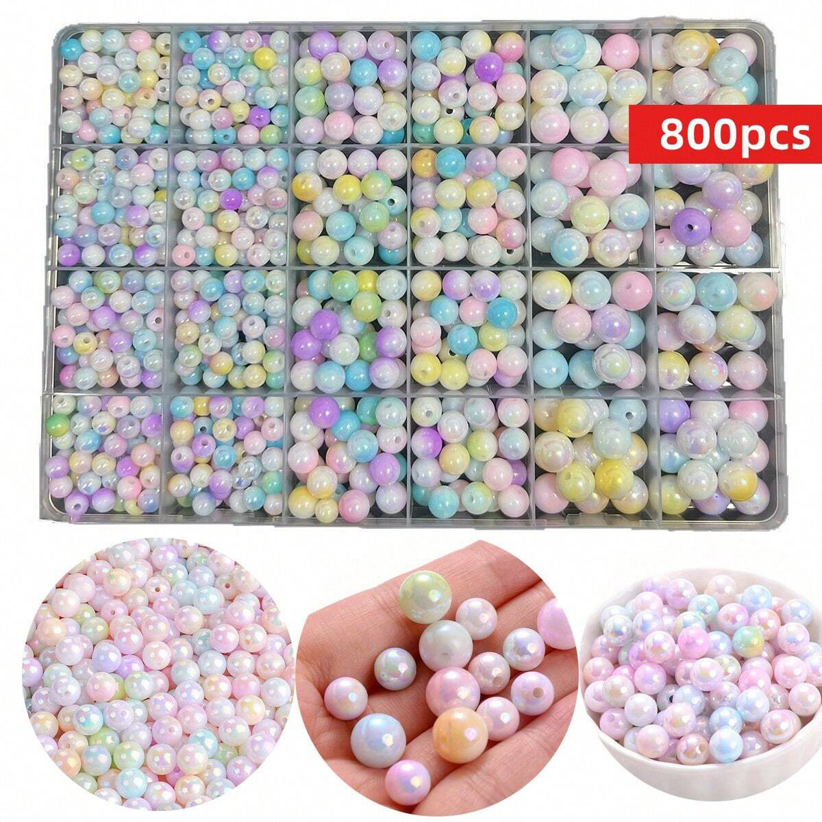 800pcs/24 grid set box 6mm/8mm - Men Accessories Necklace avaliação e preço