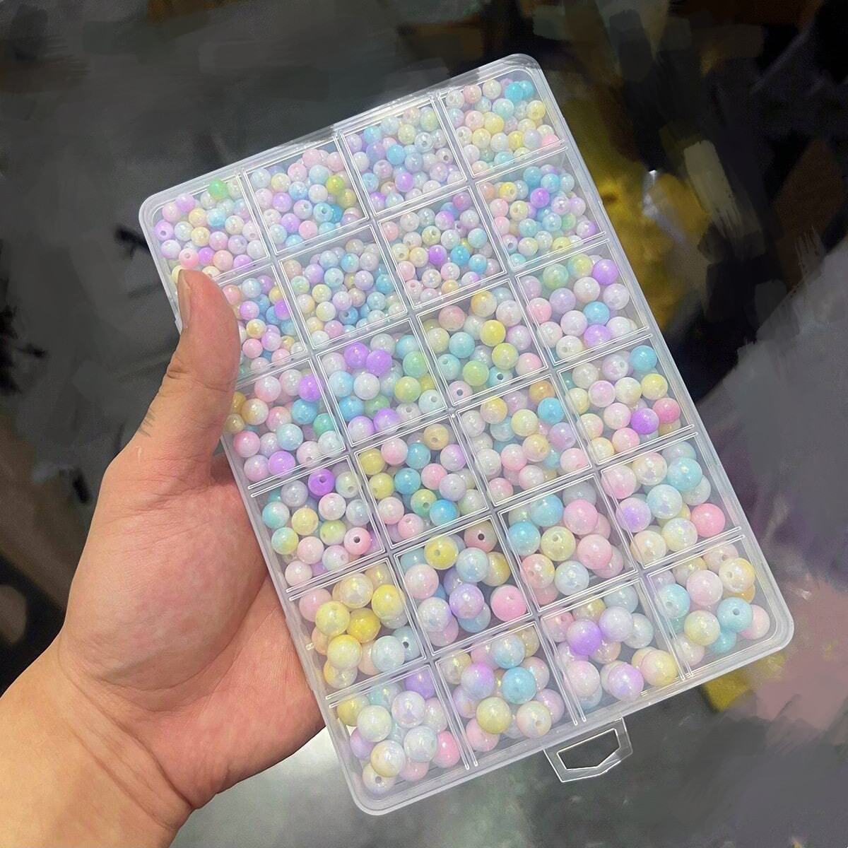800pcs/24 grid set box 6mm/8mm - Men Accessories Necklace avaliação e preço