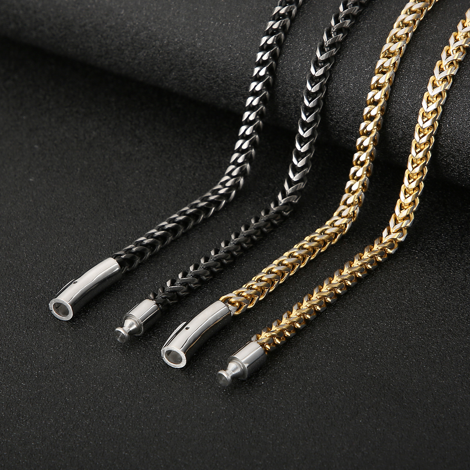 4mm Width Stainless Steel 68cm - Men Accessories Singapore avaliação e preço