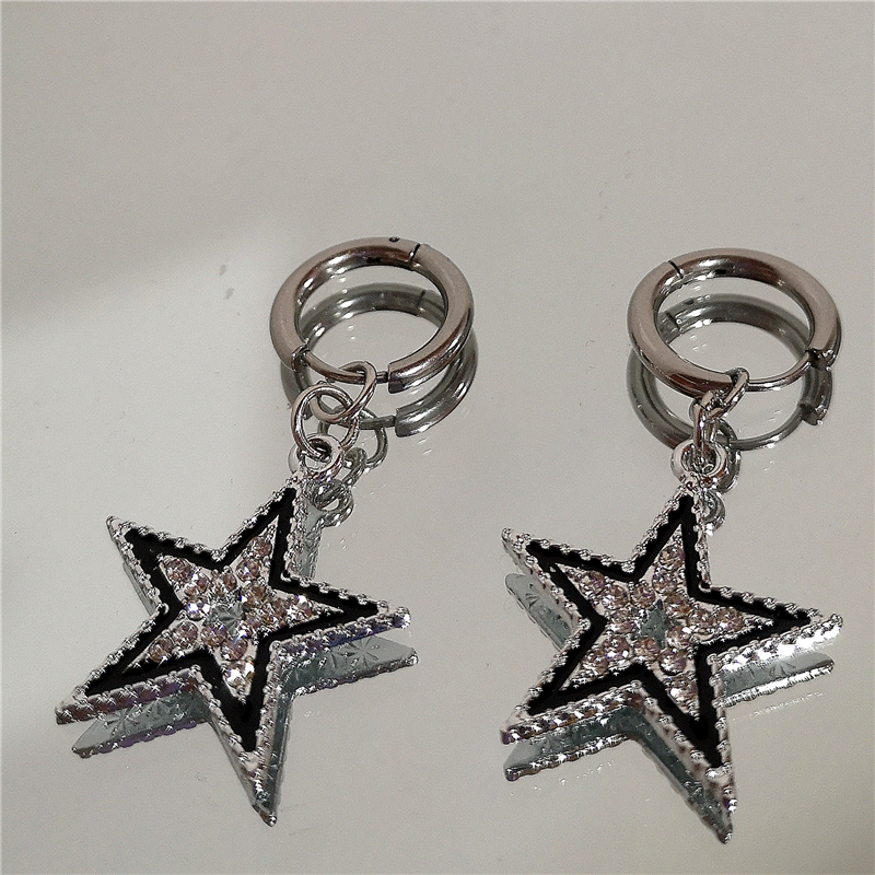 Shiny Zircon Star Pentagram Pe - Men Accessories Aesthetic avaliação e preço