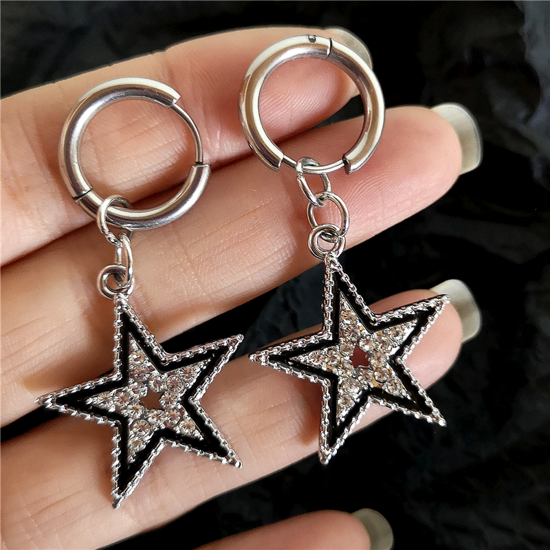 Shiny Zircon Star Pentagram Pe - Men Accessories Aesthetic avaliação e preço