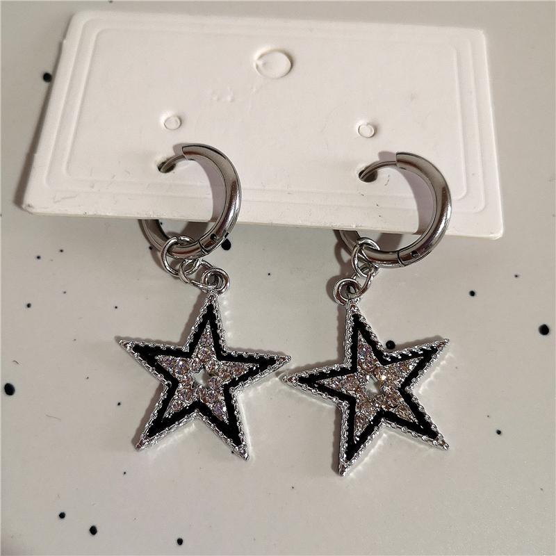 Shiny Zircon Star Pentagram Pe - Men Accessories Aesthetic avaliação e preço