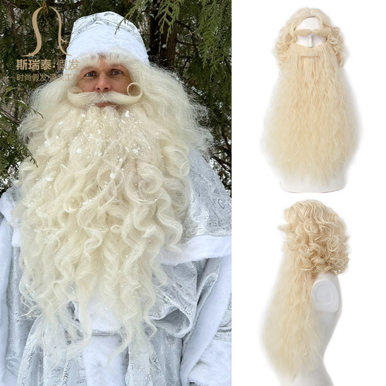 Christmas Santa Claus Hair Wig - Men Accessories Style avaliação e preço