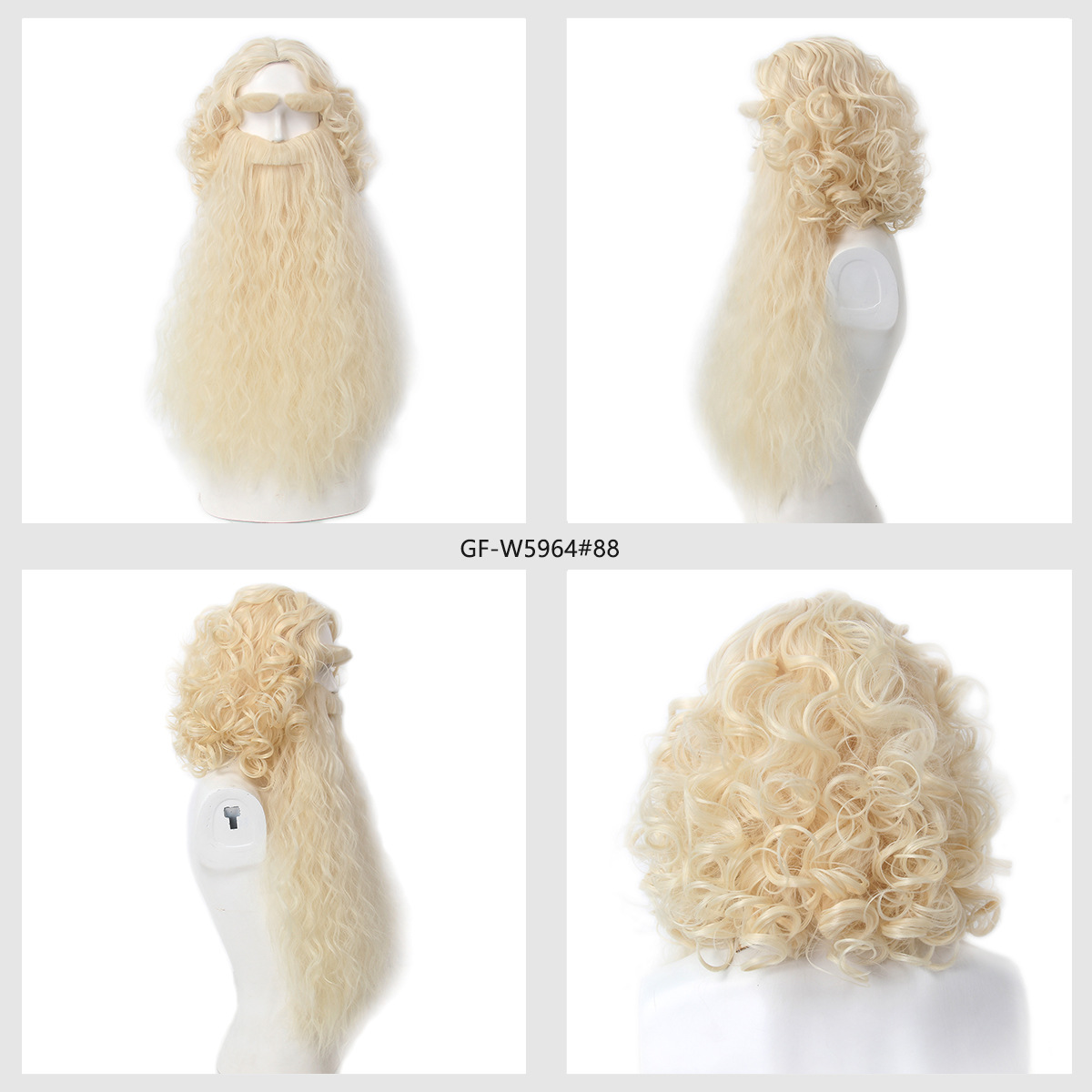 Christmas Santa Claus Hair Wig - Men Accessories Style avaliação e preço