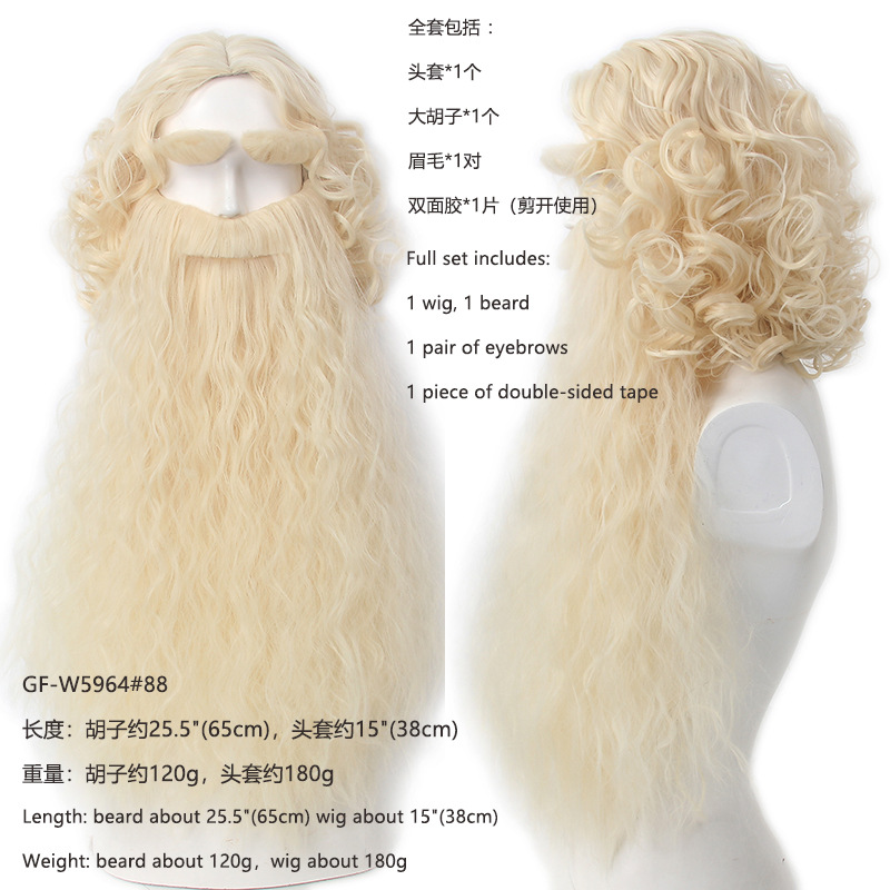 Christmas Santa Claus Hair Wig - Men Accessories Style avaliação e preço