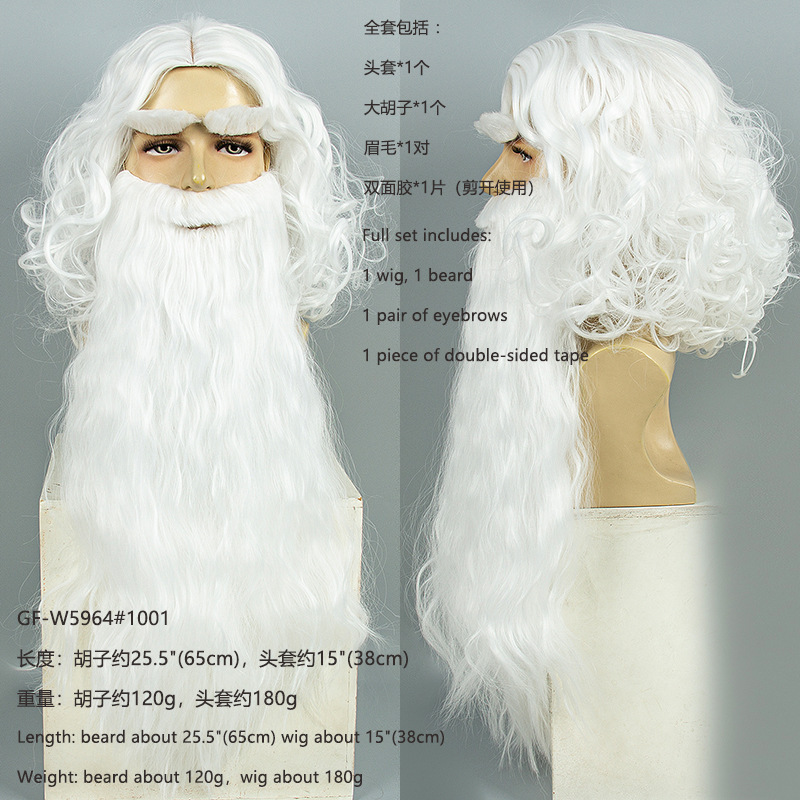 Christmas Santa Claus Hair Wig - Men Accessories Style avaliação e preço