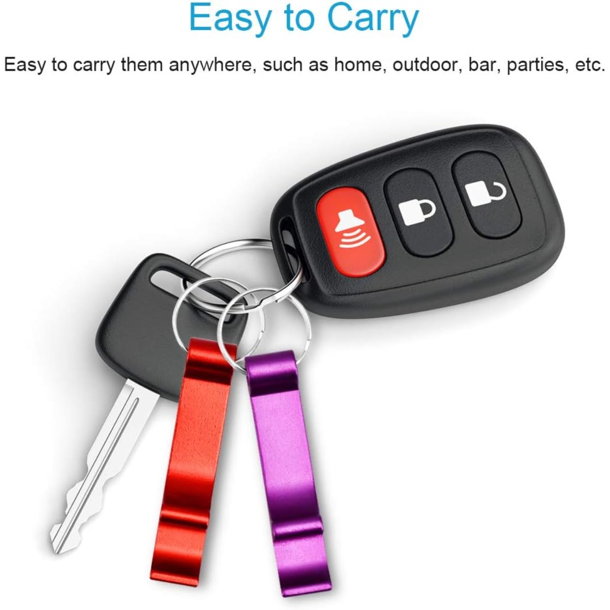 6 Pieces Colorful Metal Keycha - Men'S Accessories Go Outdoors avaliação e preço