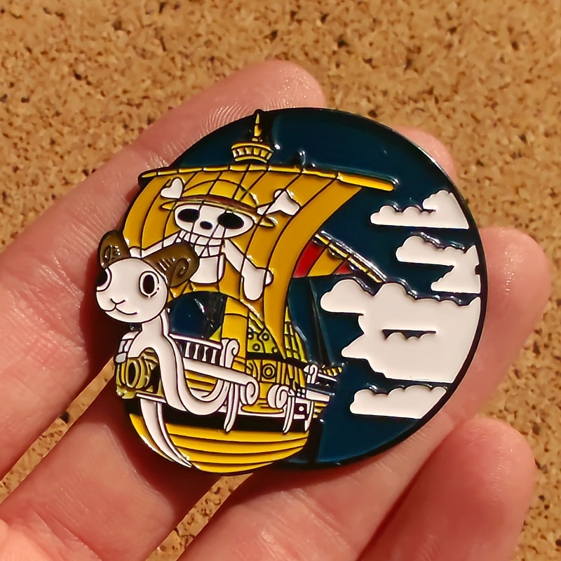 One Piece Enamel Pins Brooch T - Lapel Pin Enamel avaliação e preço
