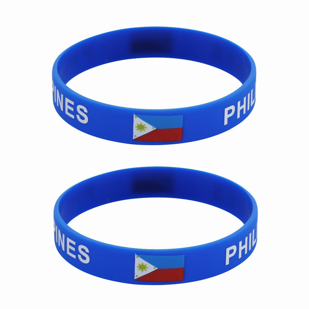 2pcs Philippines Flag Silicone - Men'S Accessories Philippines avaliação e preço