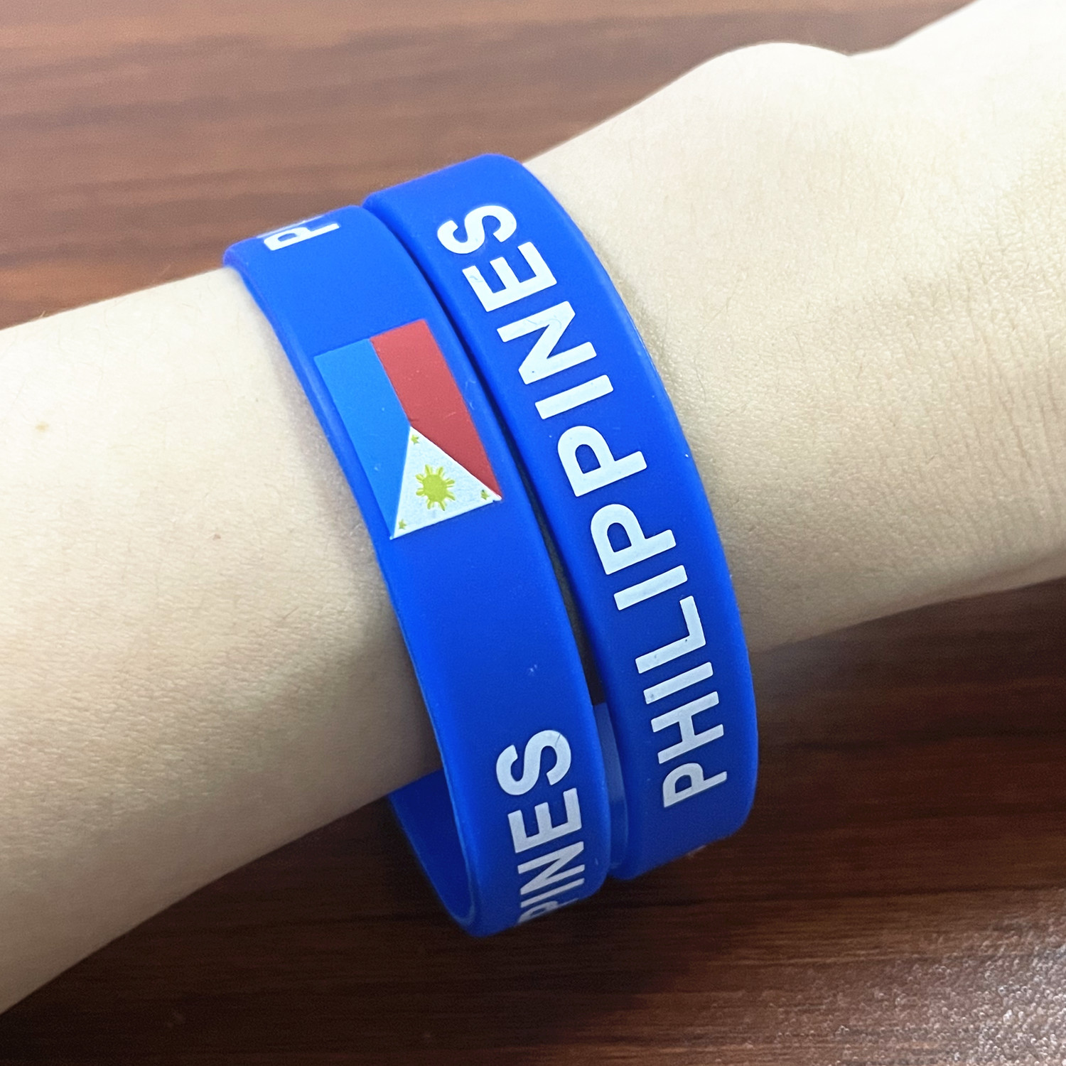 2pcs Philippines Flag Silicone - Men'S Accessories Philippines avaliação e preço