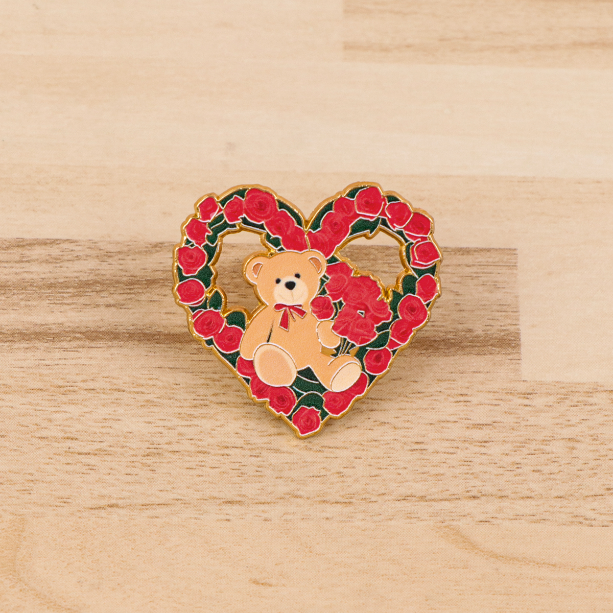 Fox Rose Bear Enamel Pins Anim - Lapel Pin Enamel avaliação e preço