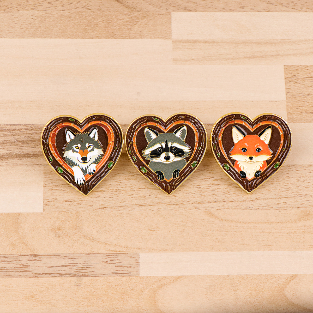 Fox Rose Bear Enamel Pins Anim - Lapel Pin Enamel avaliação e preço