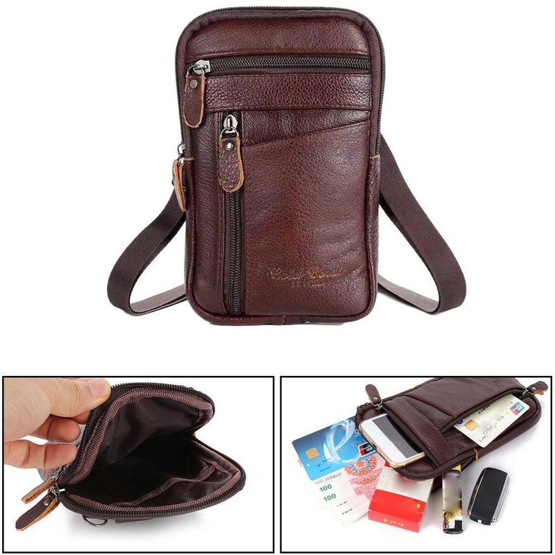Men Genuine Leather Bag Vertic - Men Accessories For Travel avaliação e preço
