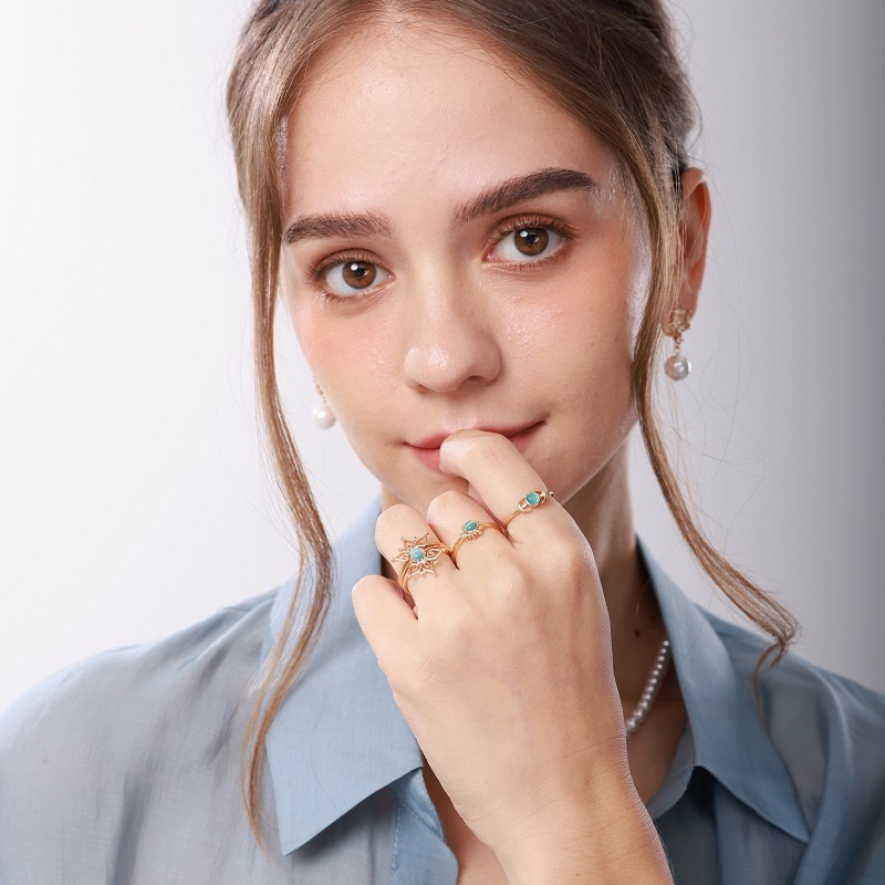 Vintage Opal Rings For Women M - Men'S Accessories Best avaliação e preço