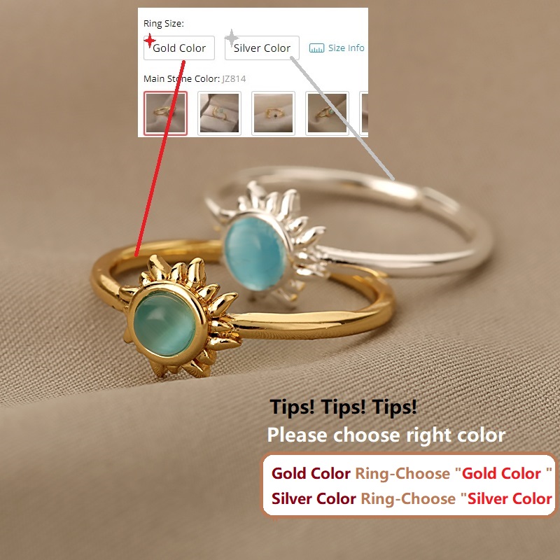 Vintage Opal Rings For Women M - Men'S Accessories Best avaliação e preço