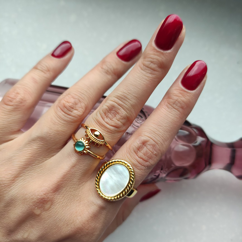 Vintage Opal Rings For Women M - Men'S Accessories Best avaliação e preço
