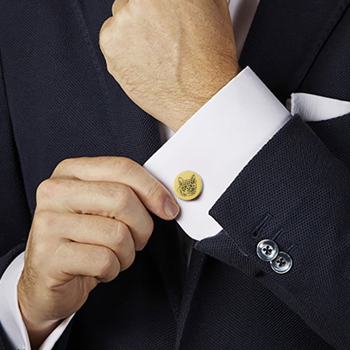 Custom Metal Cufflinks Tie Cli - Cufflink Box Set avaliação e preço
