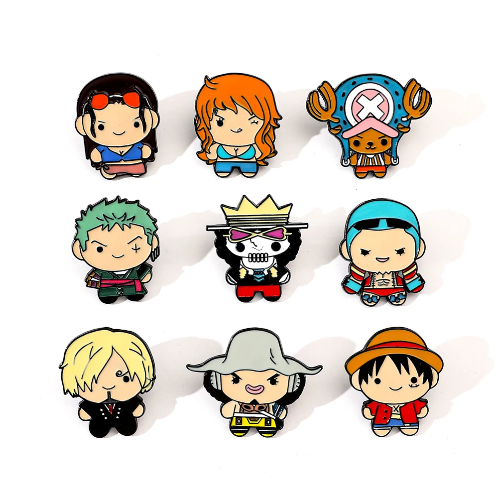 9 Pcs Creative Cartoon Brooch  - Lapel Pin Enamel avaliação e preço