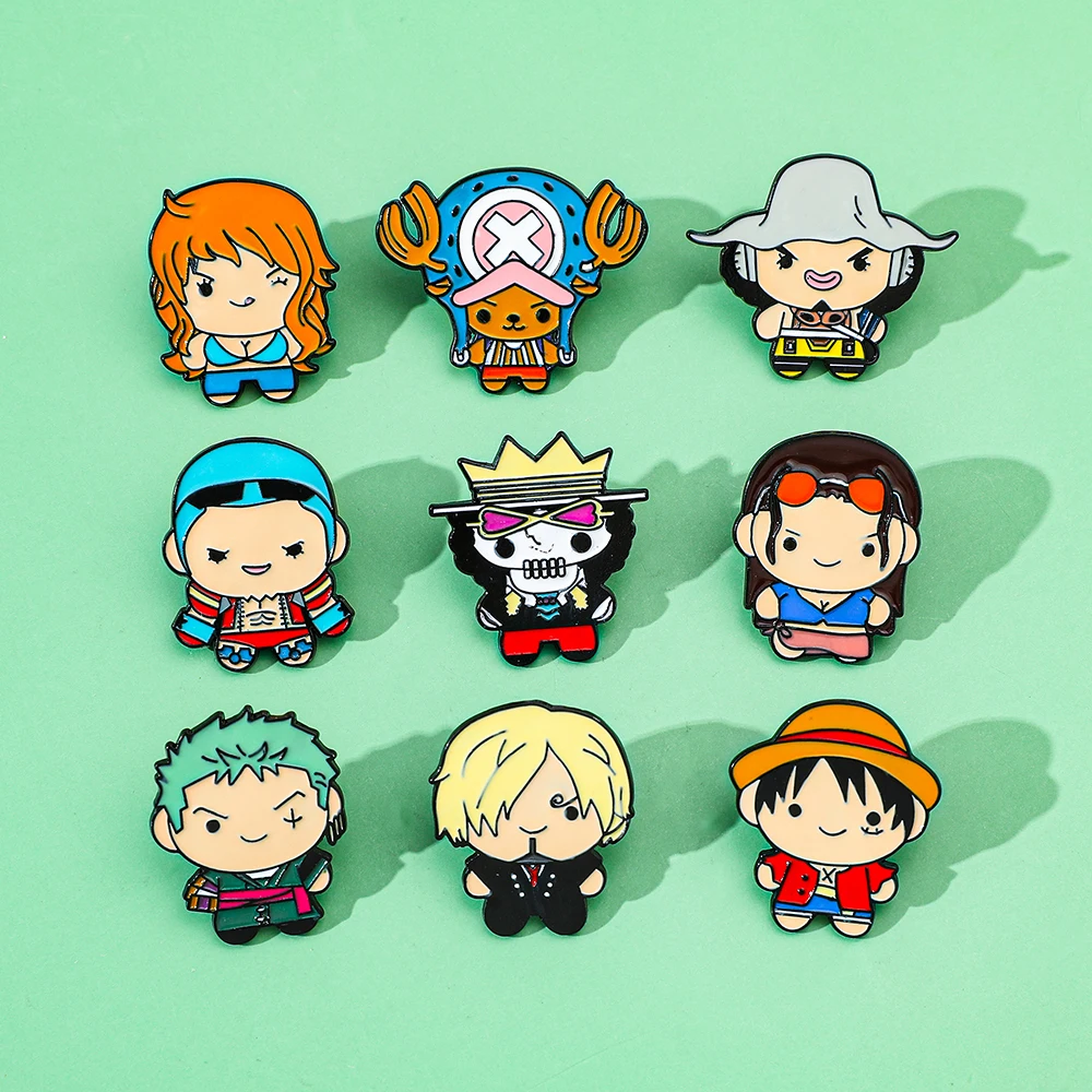 9 Pcs Creative Cartoon Brooch  - Lapel Pin Enamel avaliação e preço