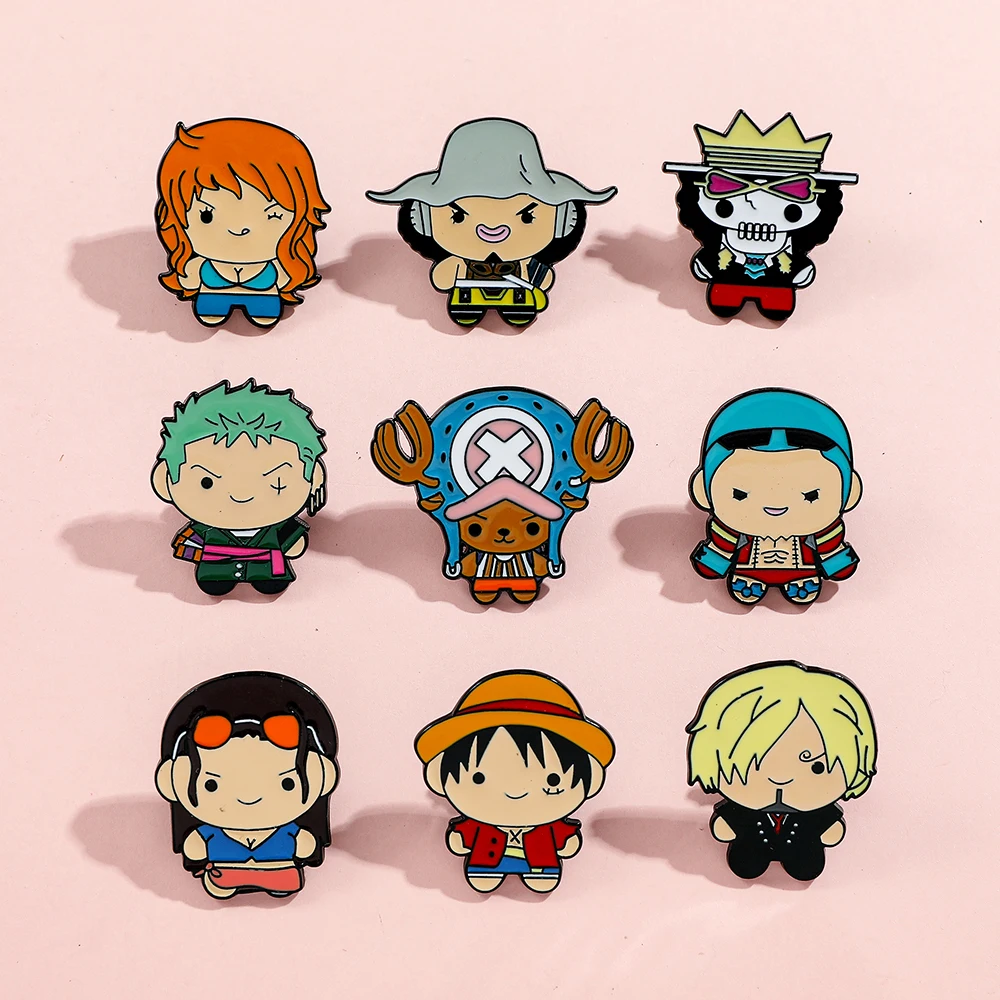 9 Pcs Creative Cartoon Brooch  - Lapel Pin Enamel avaliação e preço