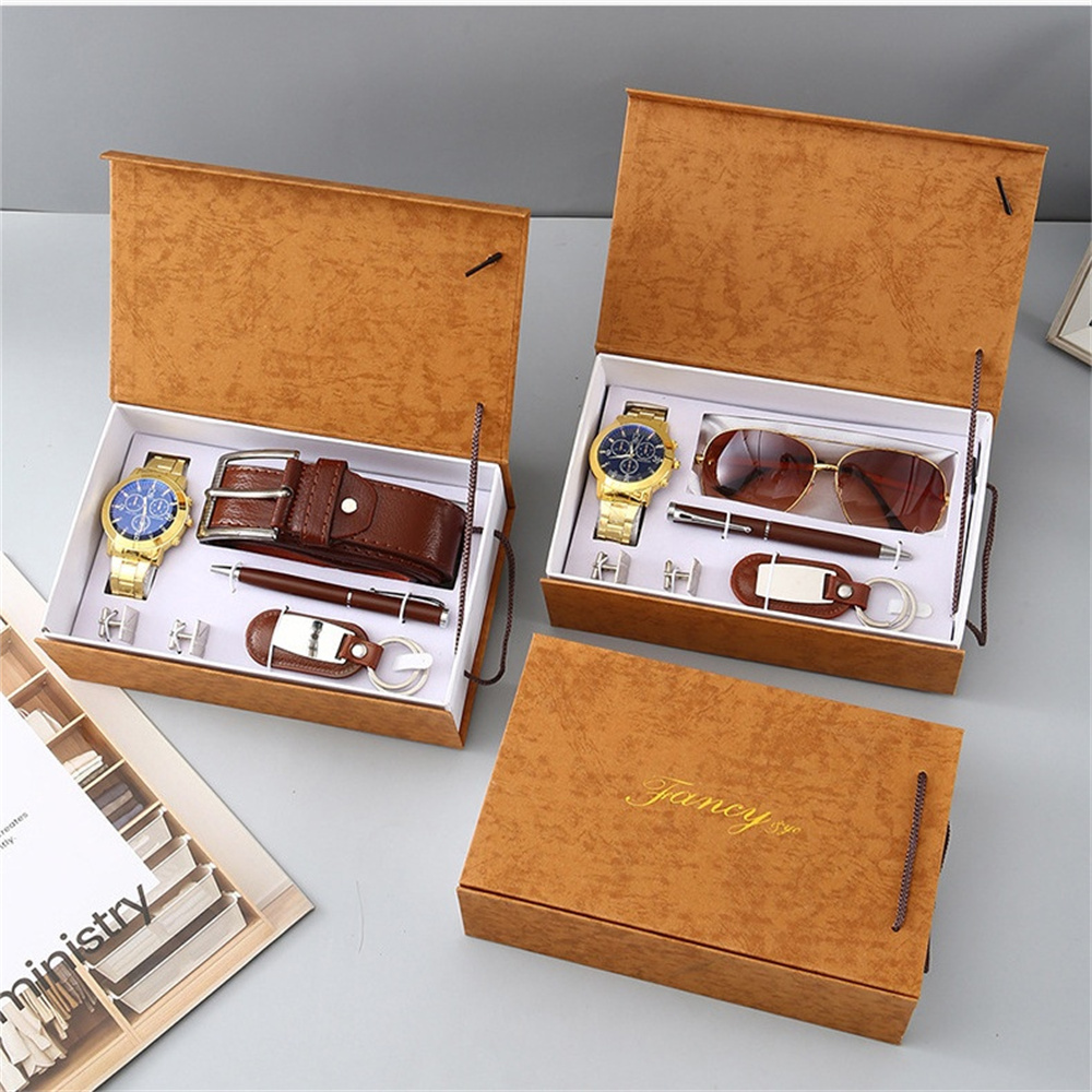 New Watch Men's Gift Set with  - Cufflink Box Set avaliação e preço