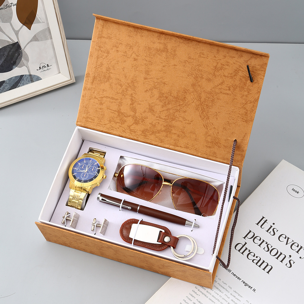 New Watch Men's Gift Set with  - Cufflink Box Set avaliação e preço