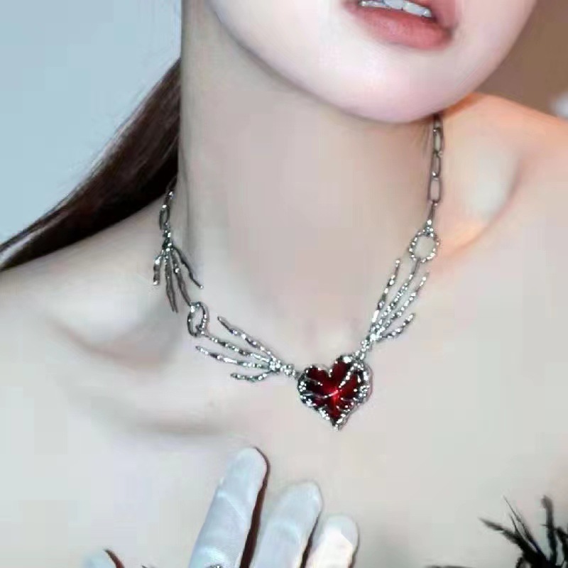 Gothic Vintage Y2K Red Glass H - Men Accessories Aesthetic avaliação e preço