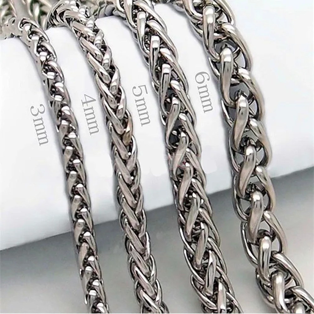 3MM Thick STAINLESS STEEL TWIS - Men Accessories Singapore avaliação e preço